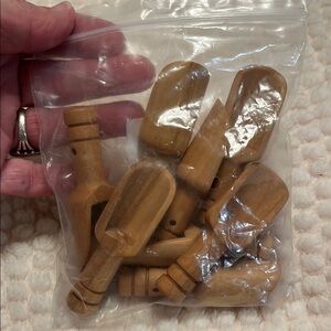 Wooden Spice Scoops Set